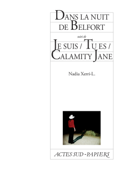 Dans la nuit de Belfort suivi de Je suis