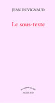 Duvignaud — Actes Sud